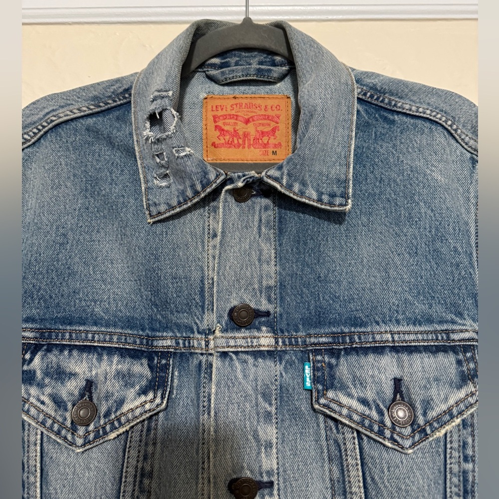 Levi's Big E Internal Sample Denim Trucker Jacket - image 2